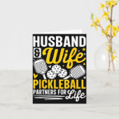 Husband &amp; Wife Valentines Day Couple Ckleball  カード (黄色い花)