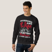 Husband And Wife Camping Partners For Life  3 スウェットシャツ (正面フル)