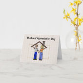 Husband Appreciation Day Roof Over Head Card カード (黄色い花)
