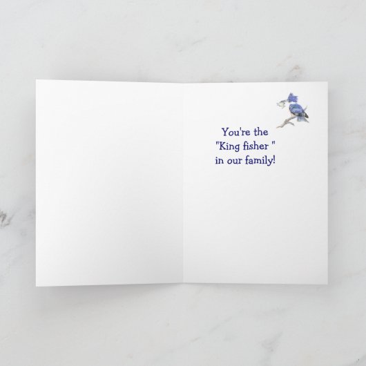 Husband Birthday Humor - The Kingfisher カード (内部)