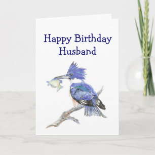 Husband Birthday Humor - The Kingfisher カード