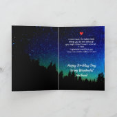 Husband Birthday Love you more than all Stars シーズンカード (内部)