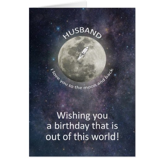 Husband Birthday To The Moon And Back  (正面)