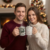Husband Christmas Mug – Personalized Reindeer ツートーンマグカップ