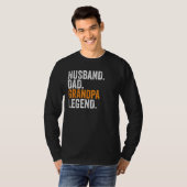 Husband Dad Grandpa Legend  Occupation Office Tシャツ (正面フル)