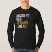 Husband Dad Grandpa Legend  Occupation Office Tシャツ (正面)