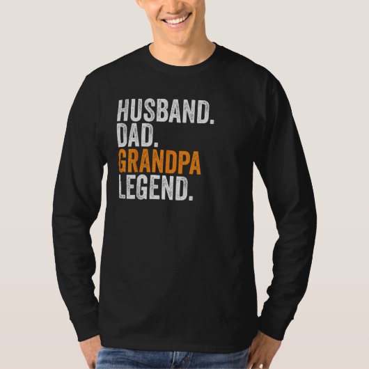 Husband Dad Grandpa Legend  Occupation Office Tシャツ (正面)