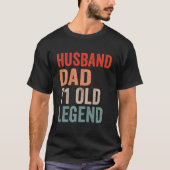 Husband Dad Legend 71St 71 Fathers Day Tシャツ (正面)