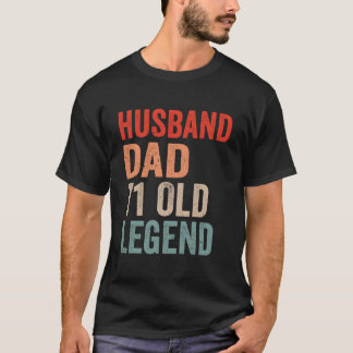 Husband Dad Legend 71St 71 Fathers Day Tシャツ
