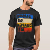 Husband Dad Mechanic Hero Father's Day Mechanic Tシャツ (正面)