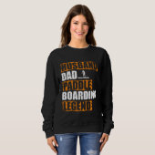Husband Dad Paddle Boarding Legend Stand Up Paddle スウェットシャツ (正面フル)