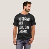Husband Dad Pool Guy Legend Tシャツ (正面フル)