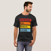 Husband Dad Roofer Legend Father s Day Roofing Dad Tシャツ (正面フル)