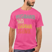 Husband Dad Seaman Legend Funny Father'S Day Tシャツ (正面)