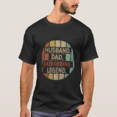 Husband Dad Skibobbing Legend Tシャツ (正面)