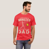 Husband Daddy Gamer Hero Funny Gaming Dad Fathers  Tシャツ (正面フル)