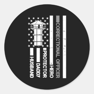 Husband Daddy Protector Correctional Officer Dad ラウンドシール