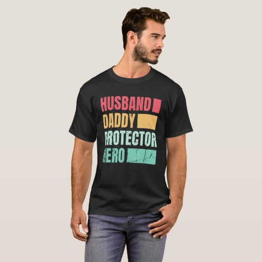 Husband Daddy Protector Hero_1 Tシャツ (正面フル)