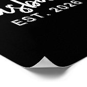 Husband Est 2026 Hubby Just Married Honeymoon Wedd ポスター (角)