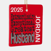 Husband Extraordinaire CUSTOM セラミックオーナメント (右)
