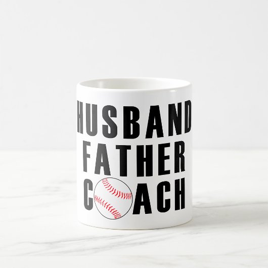 Husband Father Coach Baseball Dad Quote コーヒーマグカップ