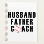Husband Father Coach Baseball Dad Quote プランナー手帳 (正面)