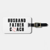 Husband Father Coach Baseball Dad Quote ラゲッジタグ (正面横)