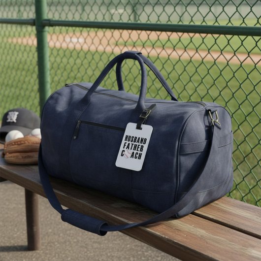 Husband Father Coach Baseball Dad Quote ラゲッジタグ