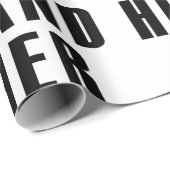 Husband Father Coach Baseball Dad Quote ラッピングペーパー (ロールコーナー)