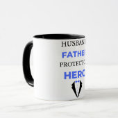 Husband Father Protector Hero bl マグカップ (正面左)