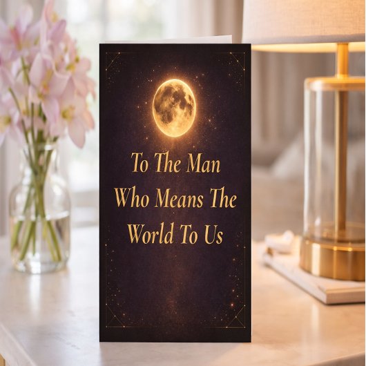 Husband Father’s Day Card Means World to Us カード