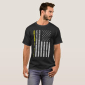 Husband Father Tow Truck Driver American Flag Tシャツ (正面フル)