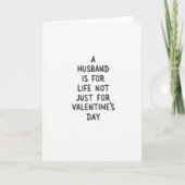 Husband Forever Not Just Valentines Card カード (正面)