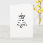Husband Forever Not Just Valentines Card カード (黄色い花)