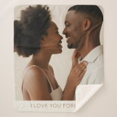 Husband Groom Sherpa Blanket Boyfriend Gift Idea シェルパブランケット (正面)