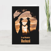 Husband Happy Fathers Day Country Western カード (正面)