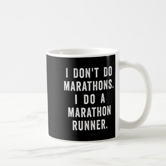 Husband I Dont Do Marathons I Do A Marathon Runne  コーヒーマグカップ (右)