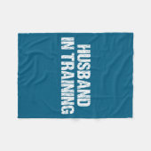 Husband In Training フリースブランケット (正面(横))