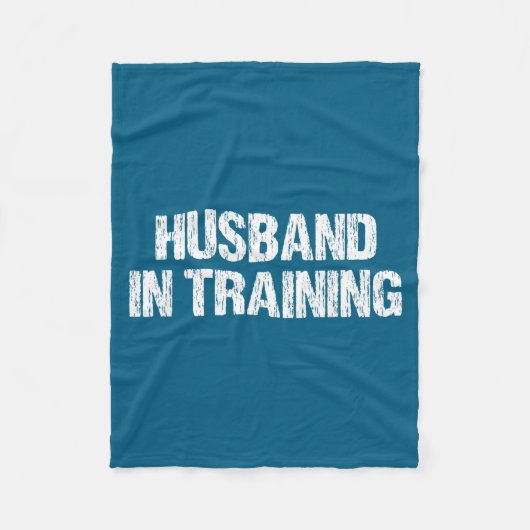 Husband In Training フリースブランケット (正面)