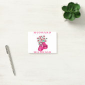 Husband Of A Warrior Breast Cancer Awareness Suppo ポストイット (オフィス)