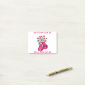 Husband Of A Warrior Breast Cancer Awareness Suppo ポストイット (デスク上)