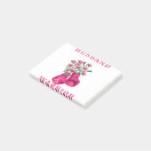 Husband Of A Warrior Breast Cancer Awareness Suppo ポストイット (アングル)