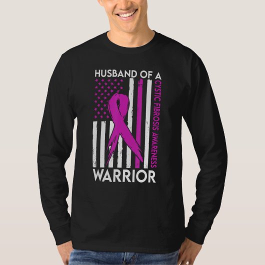 Husband Of A Warrior Cystic Fibrosis Awareness Sup Tシャツ (正面)