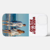 Husband Photo with burgundy text  Case-Mate iPhoneケース (裏面 (横))