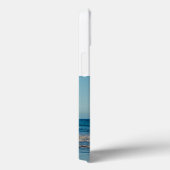 Husband Photo with sea blue text  Case-Mate iPhoneケース (裏面 / 右)