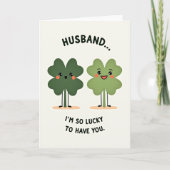 Husband So Lucky Love Card カード (正面)