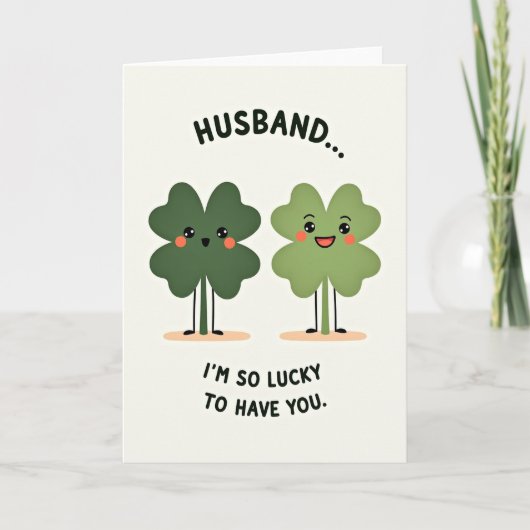 Husband So Lucky Love Card カード (正面)