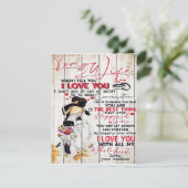 Husband To My Wife Letter | Lovely Present | 招待状 (スタンド正面)