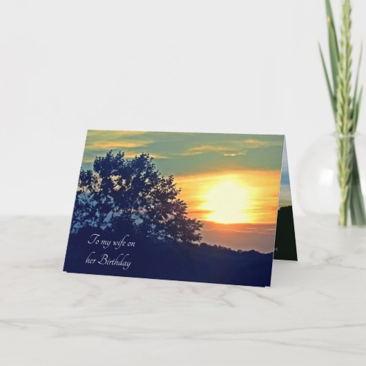 HUSBAND TO WIFE BIRTHDAY card カード (正面)