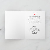 Husband Valentine Love you more than all Stars シーズンカード (内部)